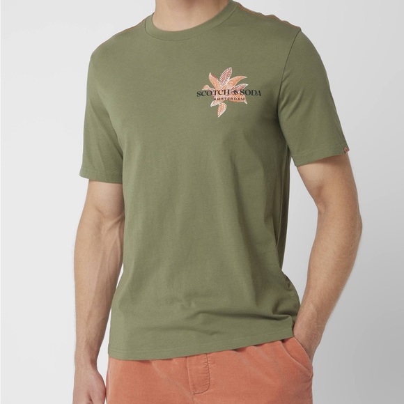 Scotch & Soda Other - Scotch & Soda men’s khaki floral shirt S L109-3
